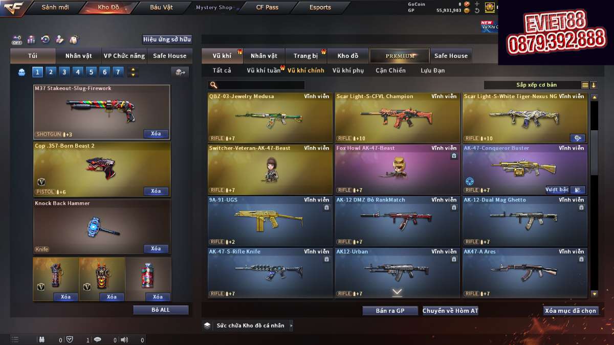 shop acc cf uy tin gia re
